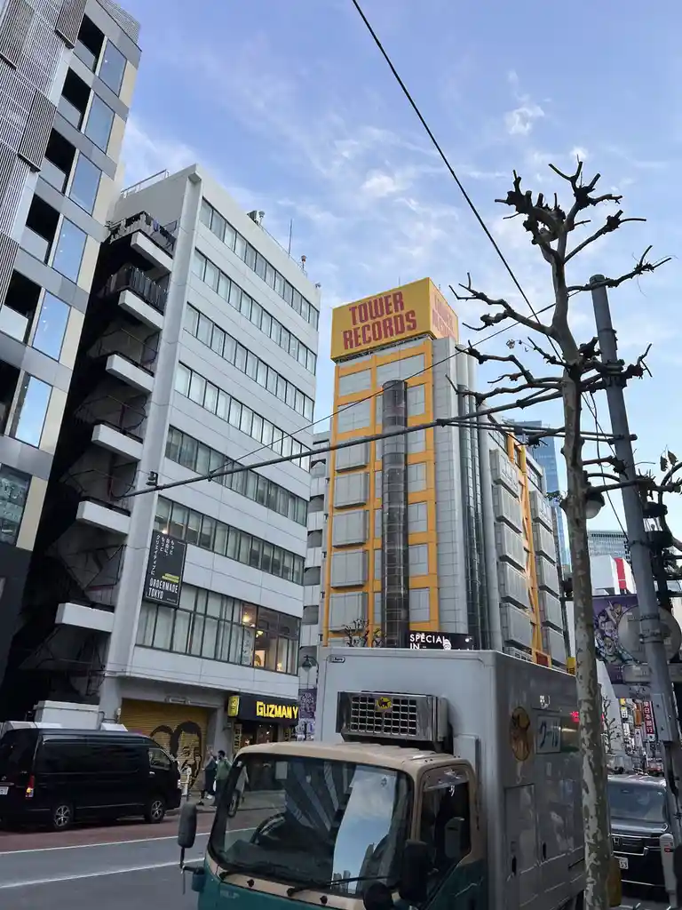A Glimpse of Tower Records in Shibuya