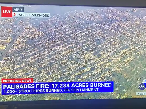 ABC7 captures the aftermath of Palisades damage