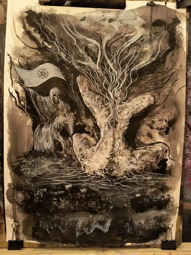 The Demon Embraces the Shadow in a Stunning Inksanity Artwork