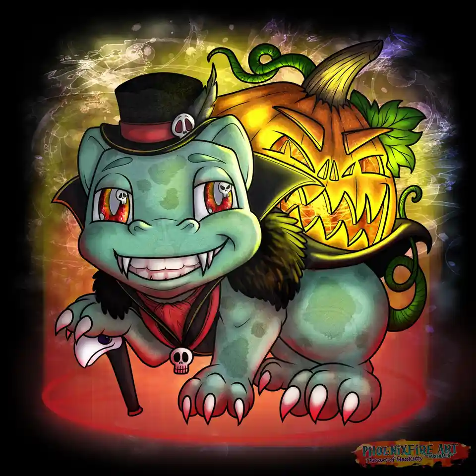 Meet Halloweenie Bulbasaur: The Spookiest Pokémon Around