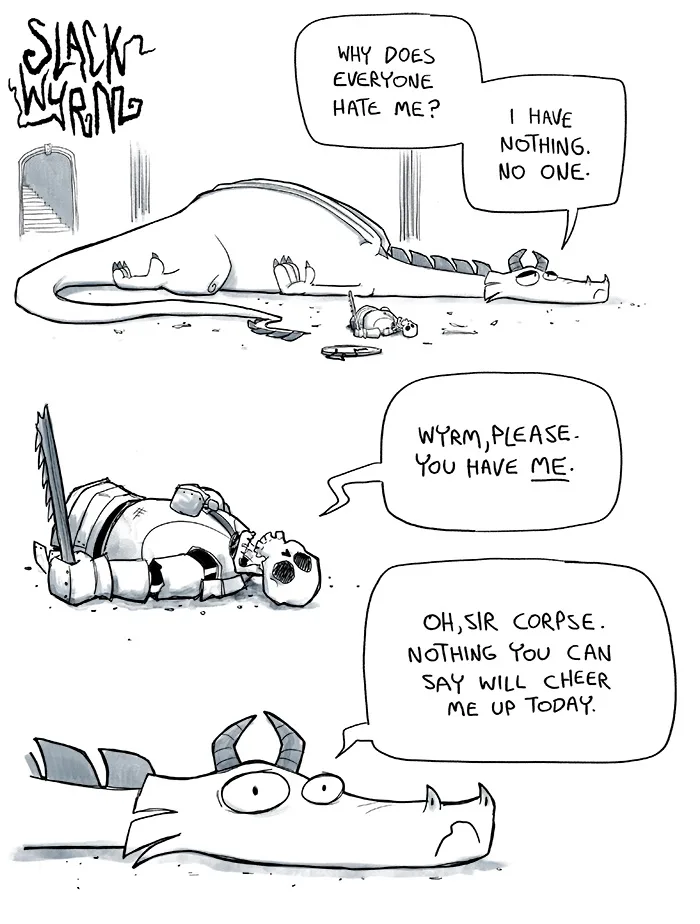 The melancholic dragon: a sad wyrm's tale