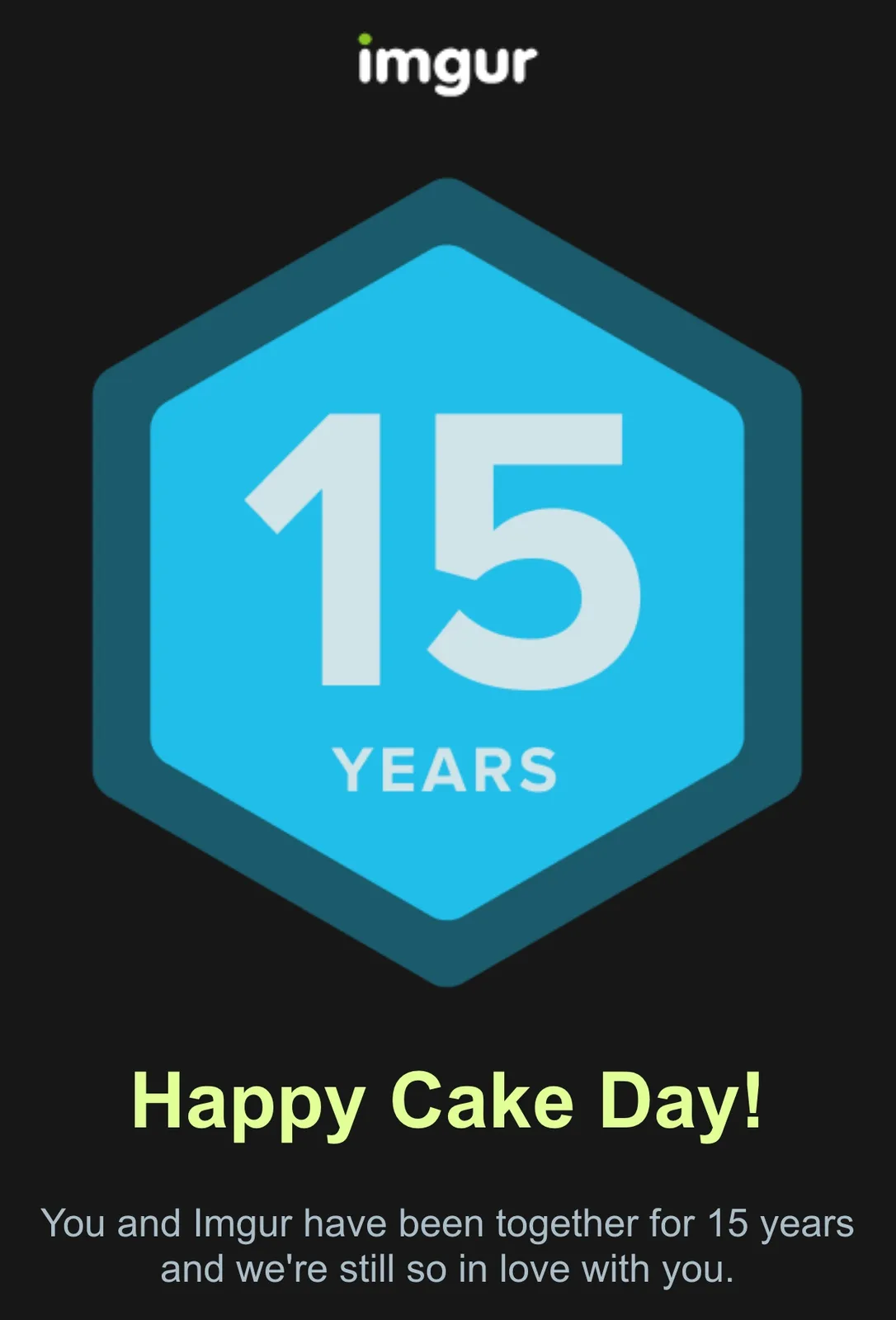 Celebrating My Special Cake Day Today!