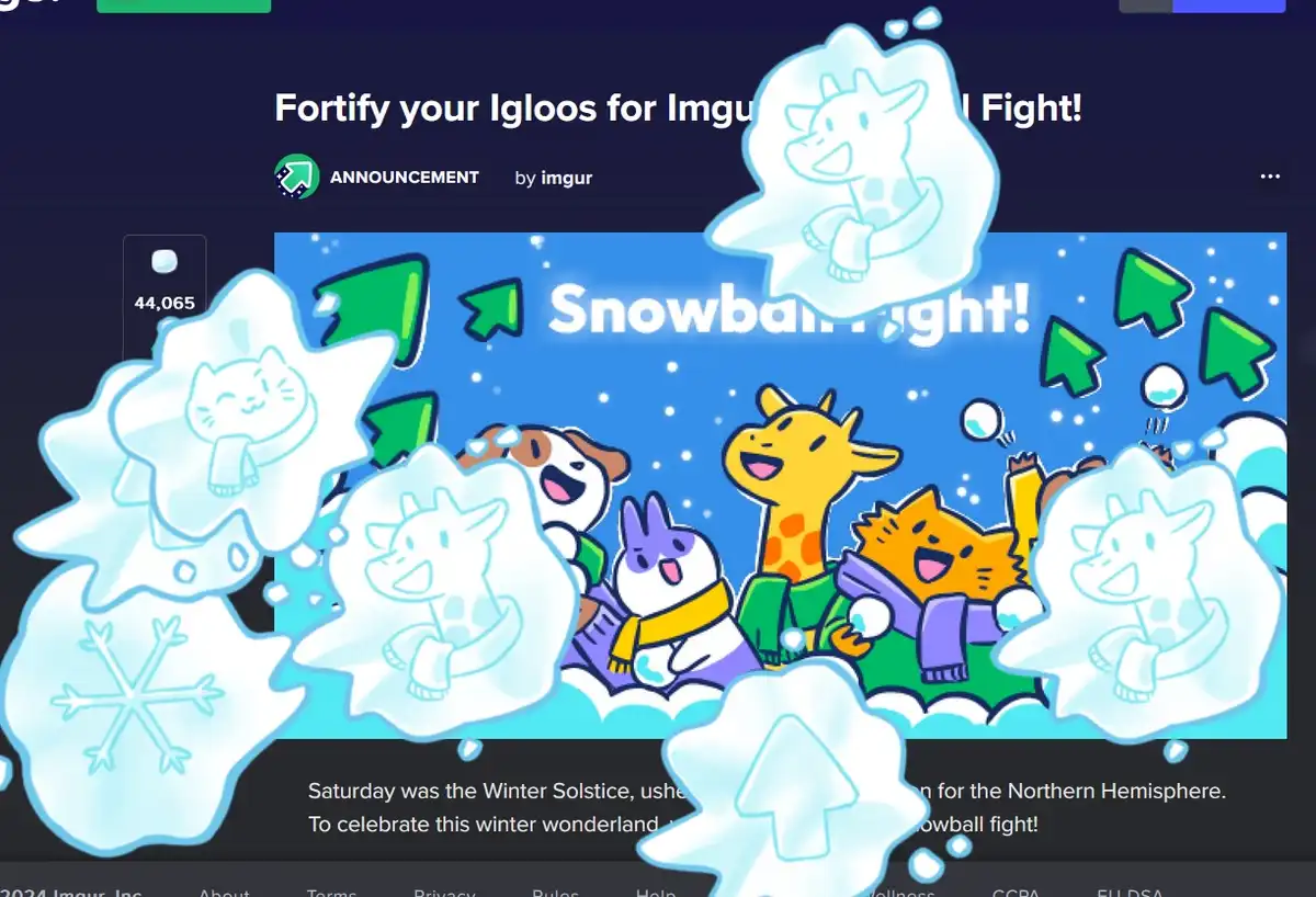 It's the 29th... when does the epic snowball fight wrap up?