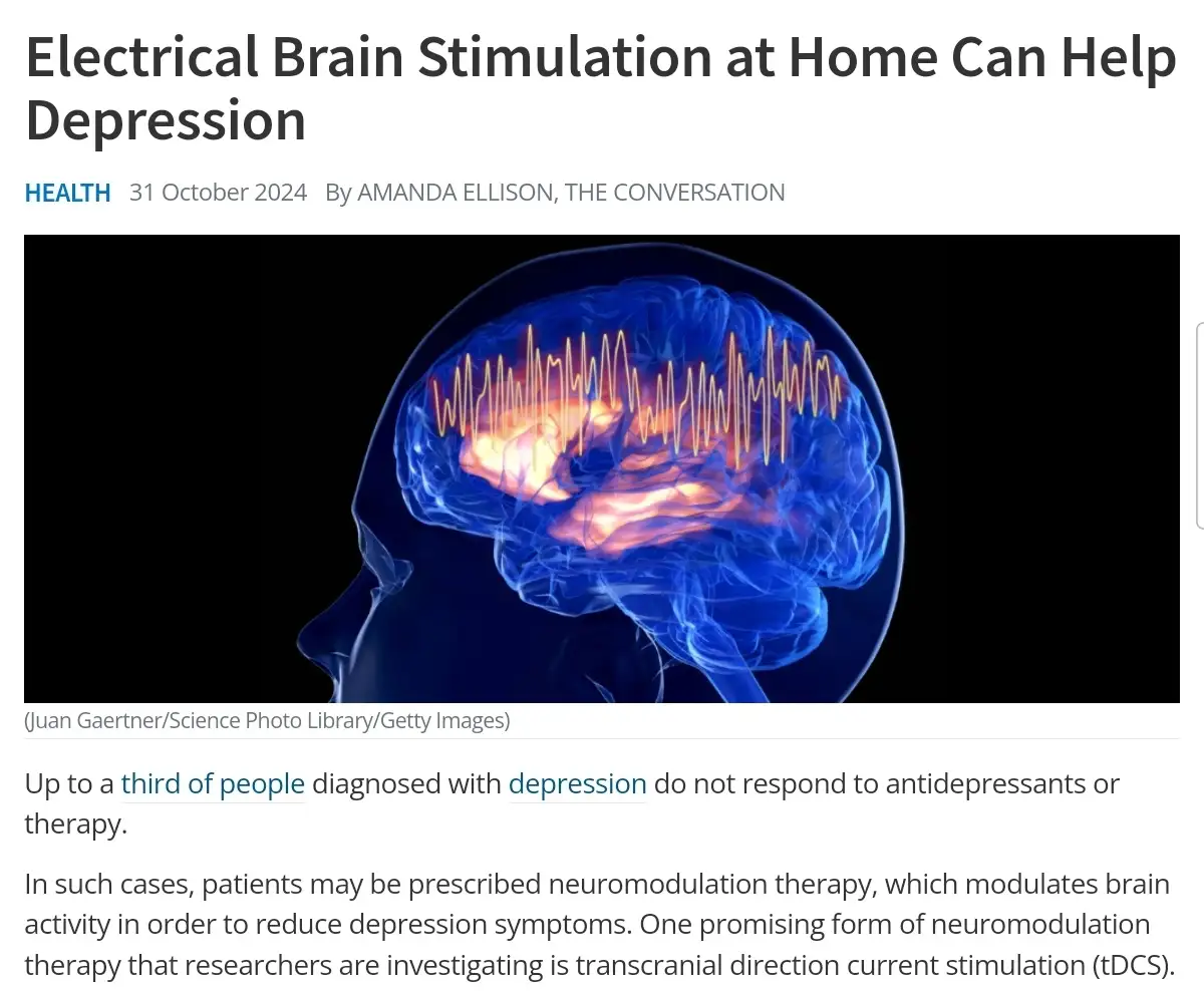 How Home Electrical Brain Stimulation Can Alleviate Depression