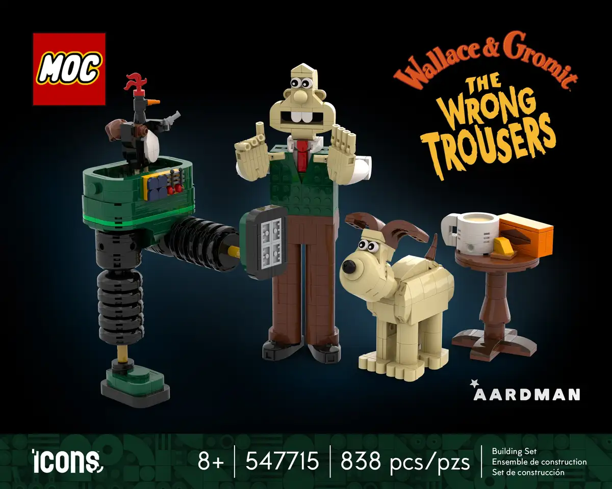 My Custom Lego Creation: Wallace and Gromit in The Wrong Trousers