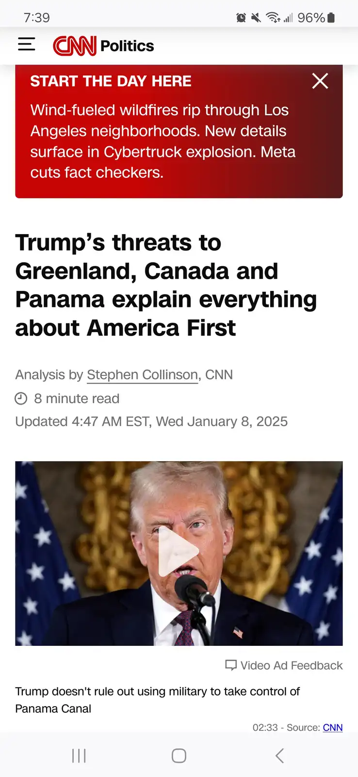 CNN's Attempt to Sanitize Trump's Expansionist Goals