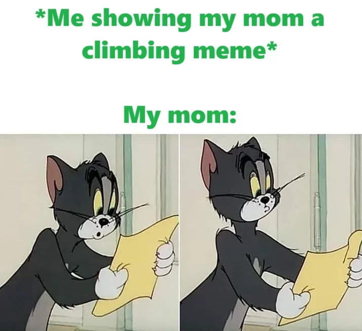 Two-panel cartoon showing Tom from Tom and Jerry reading a yellow paper. In the first panel, Tom looks surprised. In the…