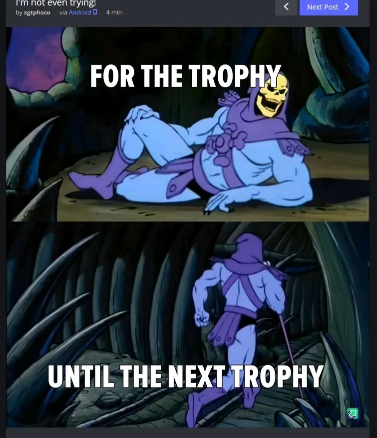 Putting in even less effort this time around.