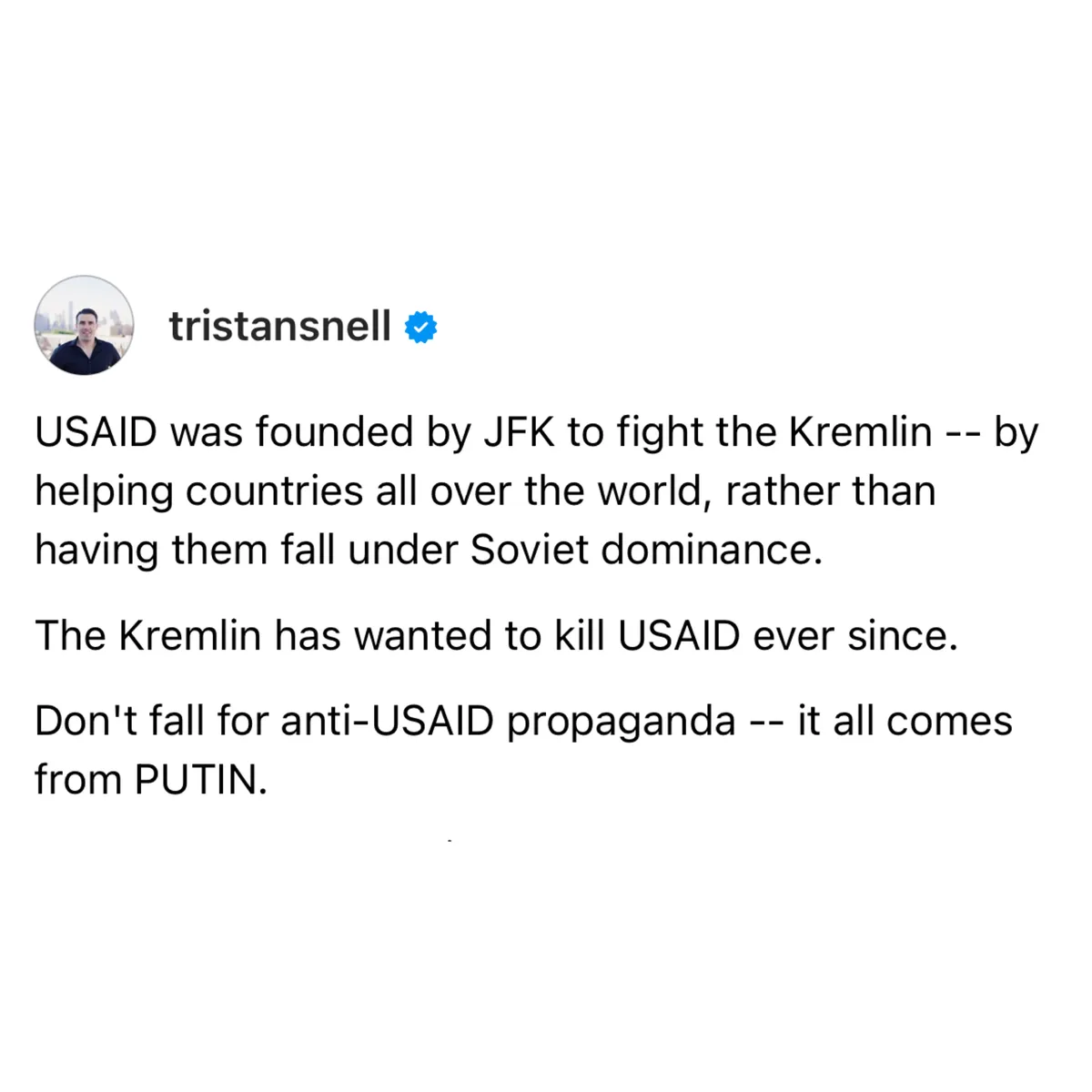 Putin's Disdain for USAID Exposed