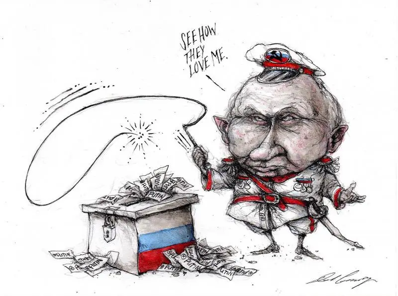 Putin's caricature: A humorous take