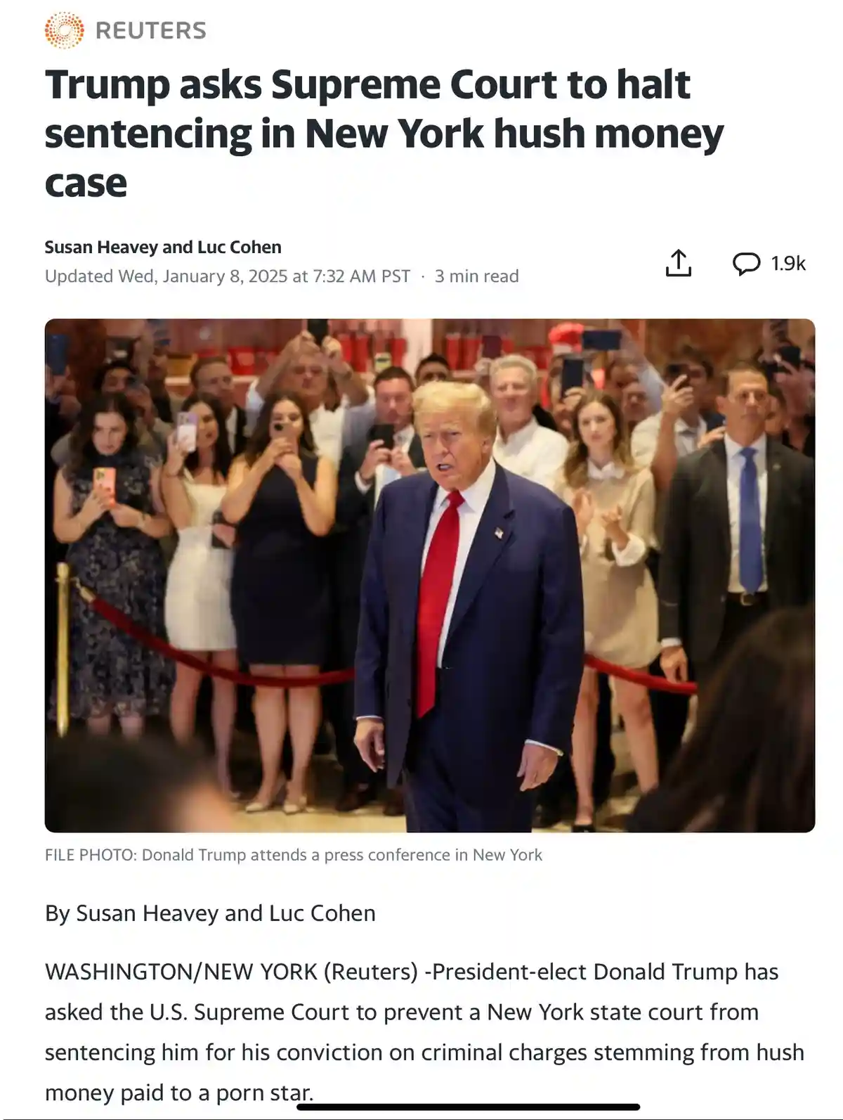 You Knew He Would: Of Course He Did!