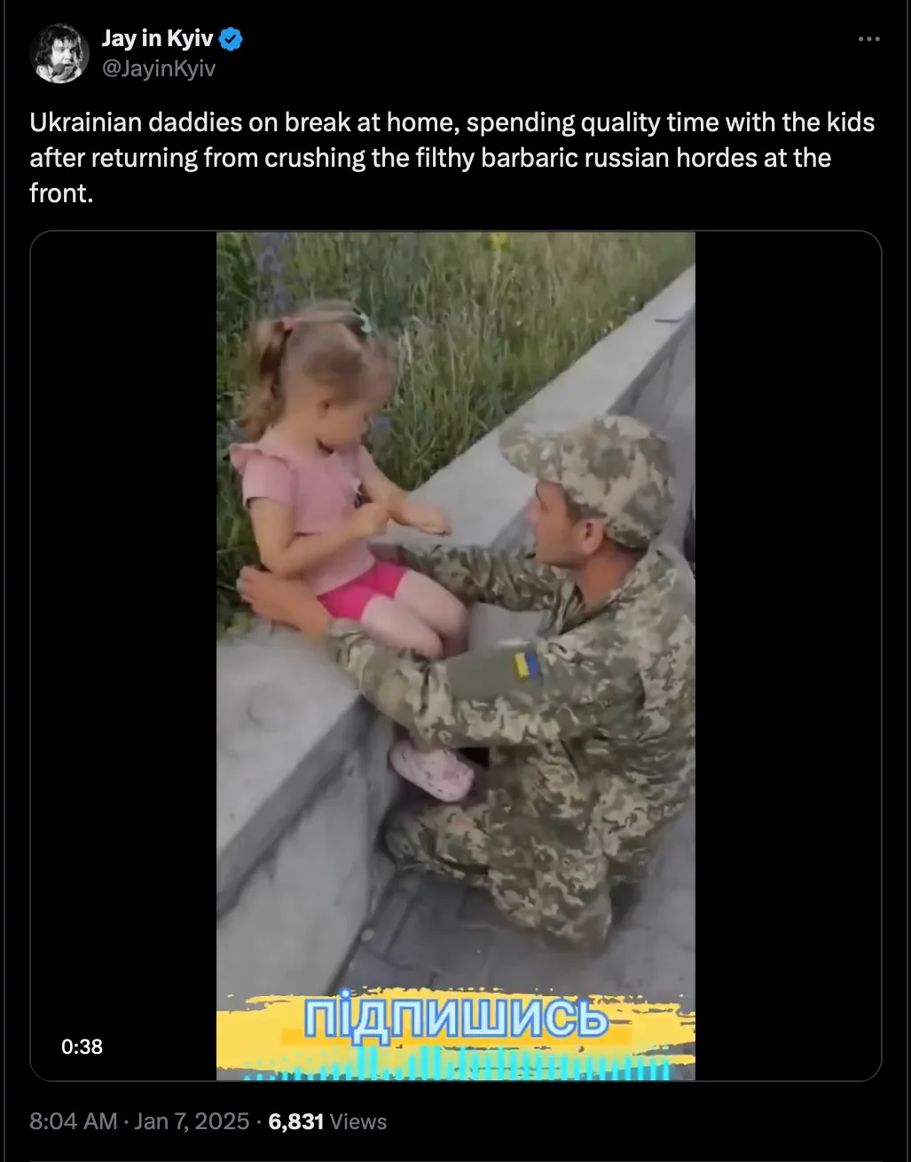 Ukrainian Dads Taking a Well-Deserved Break at Home