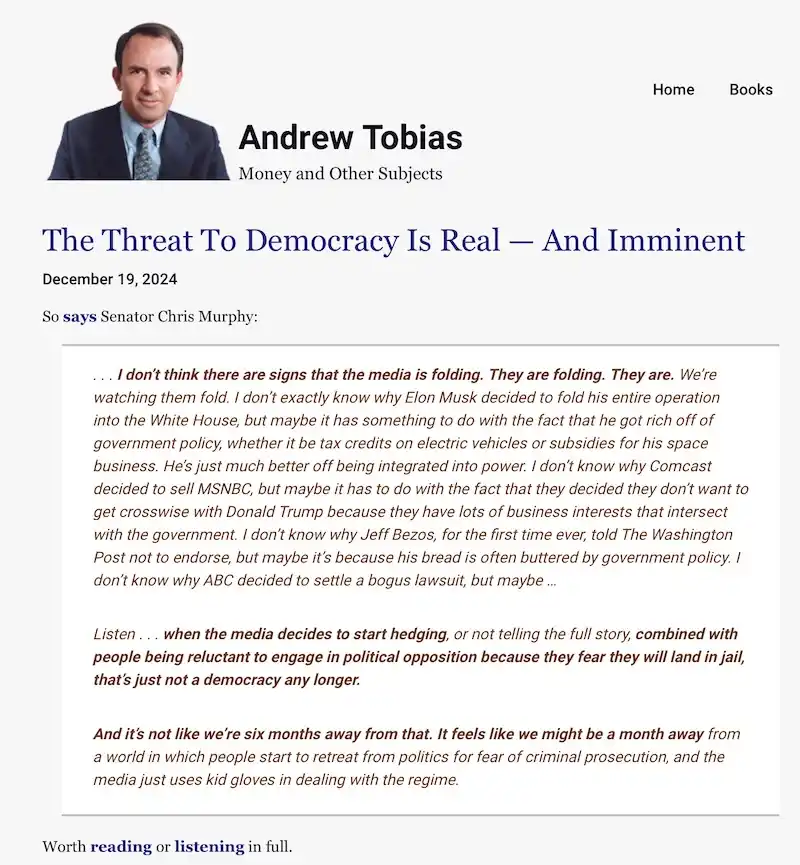 The Real and Imminent Threat to Democracy