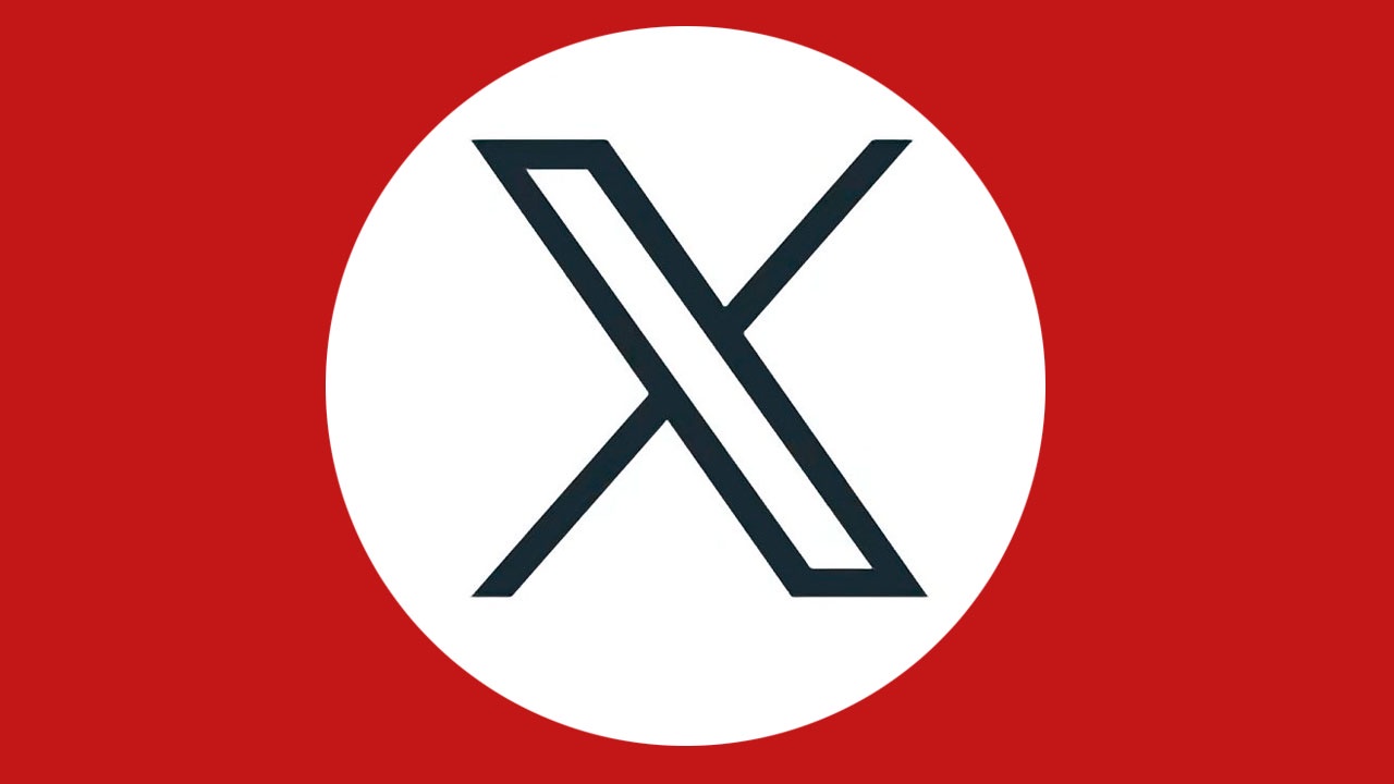 The image displays the logo of the social media platform formerly known as Twitter, featuring a stylized black 'X' inside a…