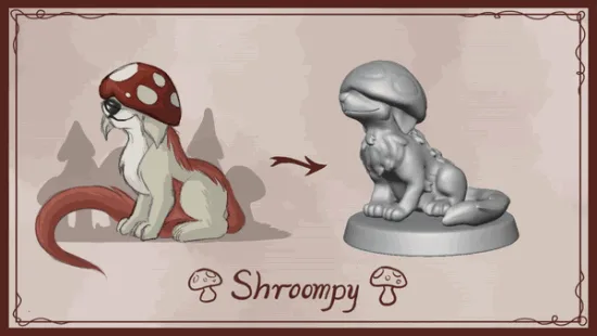 Meet Shroompy: The Ultimate D&D Creature and Miniature!