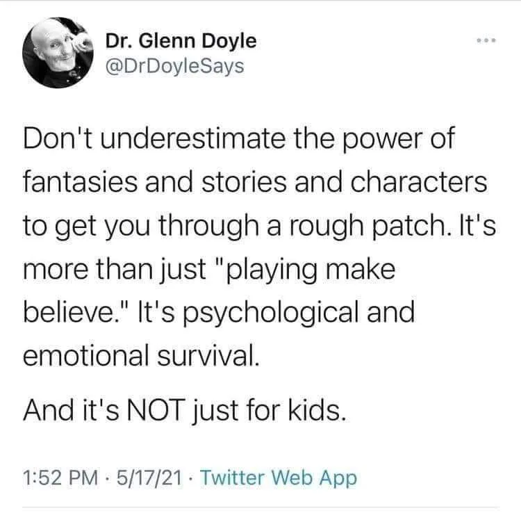 A screenshot of a tweet from Dr. Glenn Doyle (@DrDoyleSays) posted on Twitter Web App at 1:52 PM on May 17, 2021. The tweet…