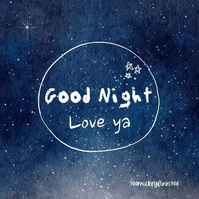 A dark blue watercolor background with white speckles resembling stars, featuring a hand-drawn white circle containing the…
