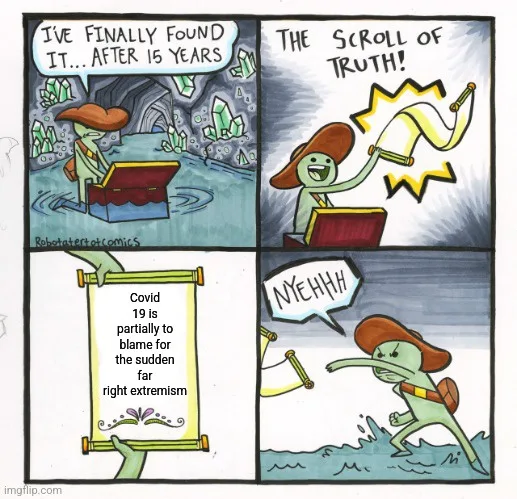 A four-panel comic strip featuring a green, anthropomorphic squid wearing a cowboy hat. In the first panel, the squid sits…