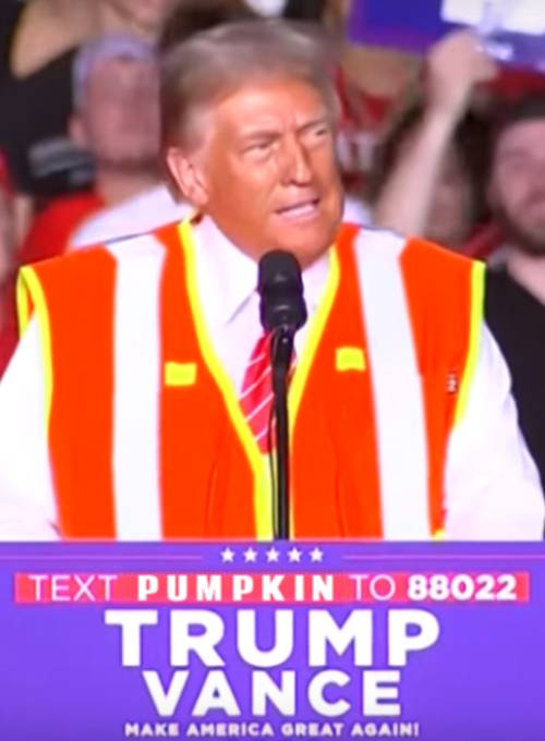 Trump as the Iconic Orange Halloween Pumpkin