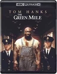 The image shows the cover art for the 4K Ultra HD Blu-ray of the movie 'The Green Mile,' featuring actor Tom Hanks in the…