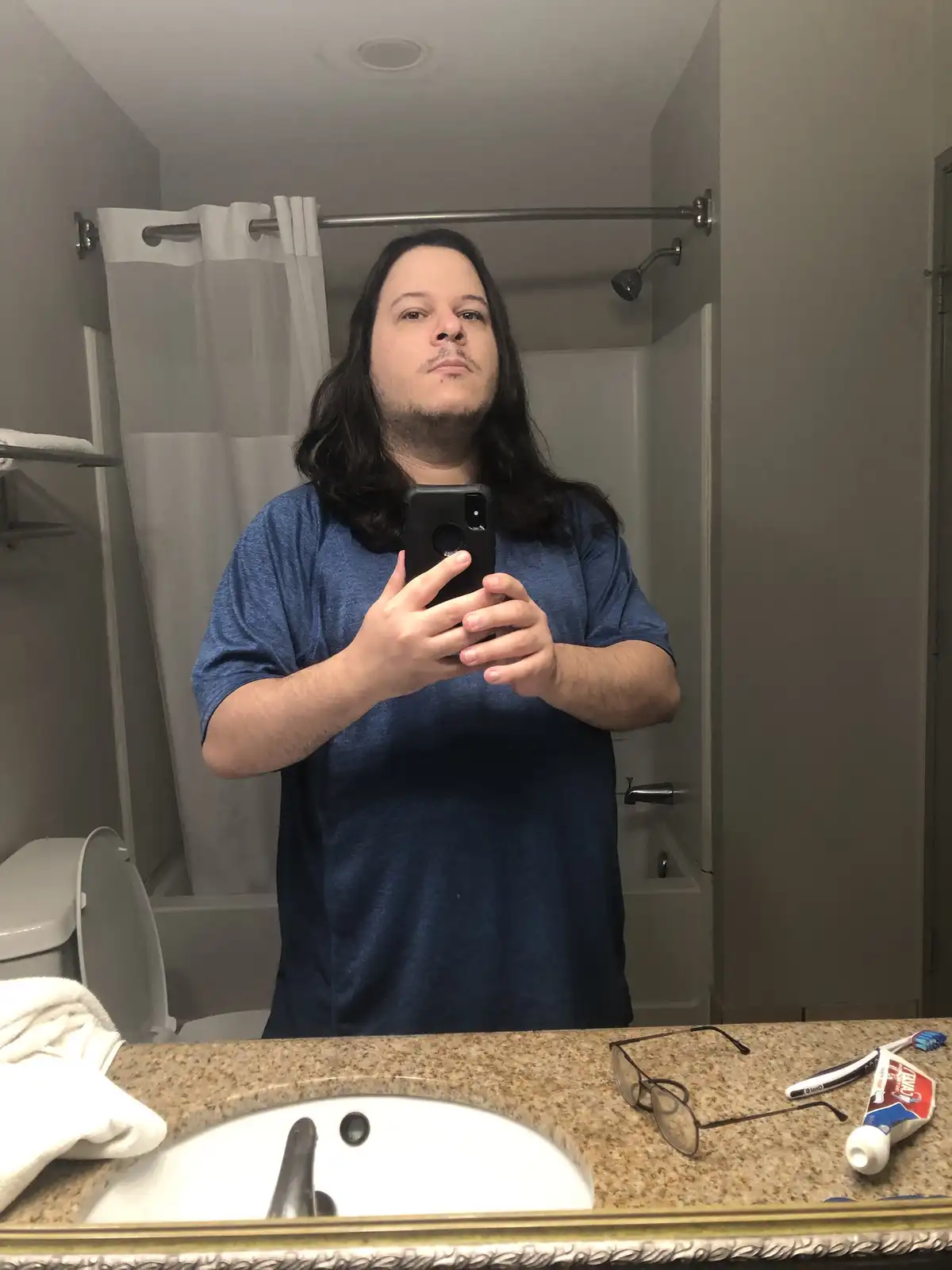 Xmas Selfie from the Hotel Room