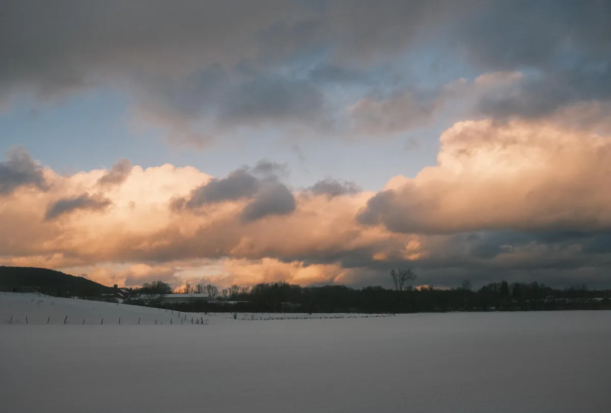A Serene January Afternoon in Lewis County
