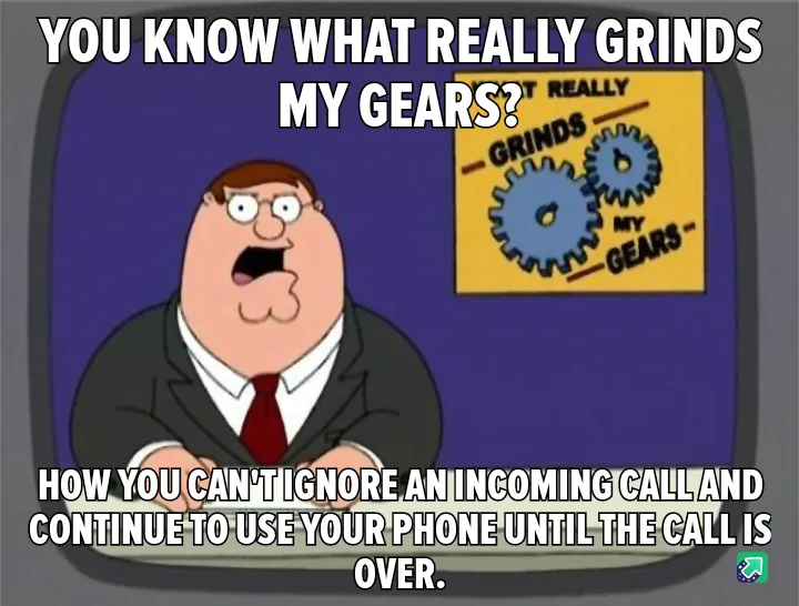 A cartoon man in a suit and tie with a shocked expression sits at a desk. Behind him, a yellow sign with blue gears reads…