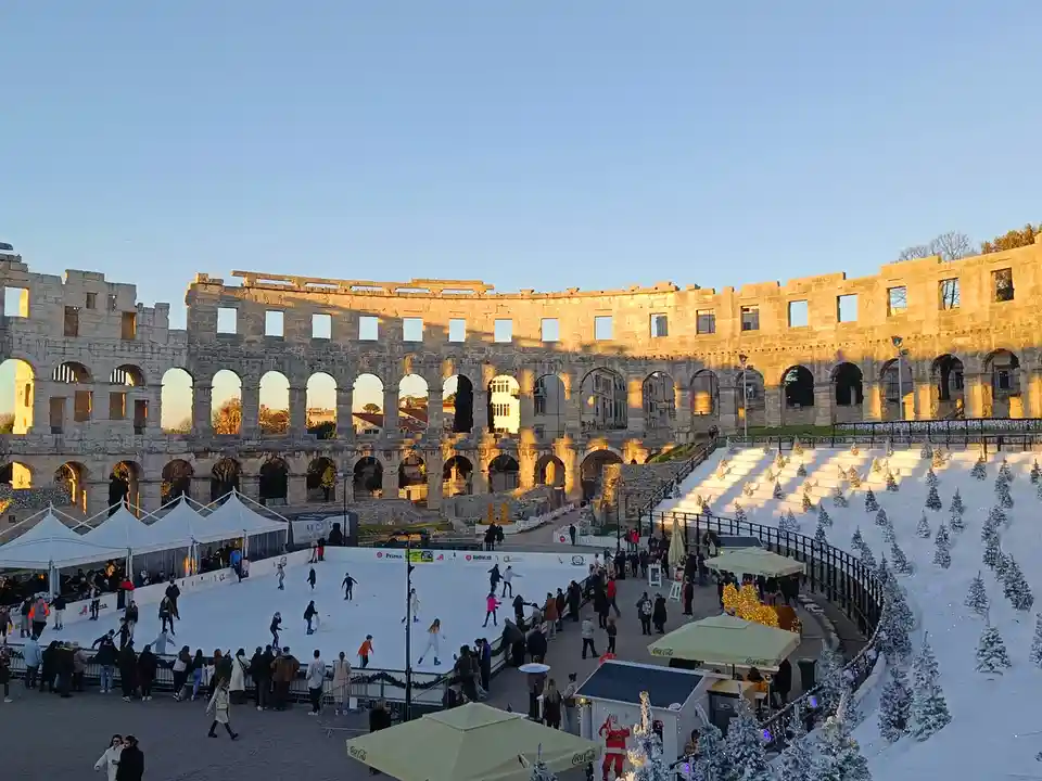 Ice Skating in History: A Roman Amphitheater Transformation