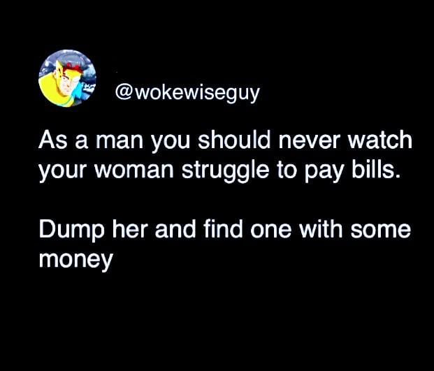 A black background image displays a Twitter-style post with a cartoon avatar and the handle @wokewise guy. The overlaid…