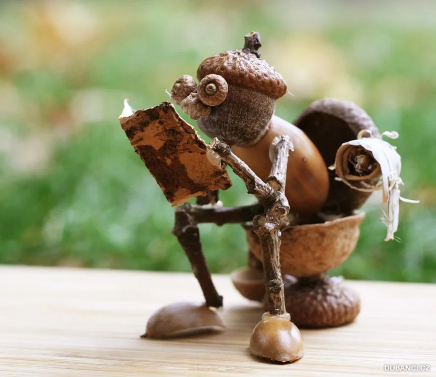 Creative masterpieces made from acorns!