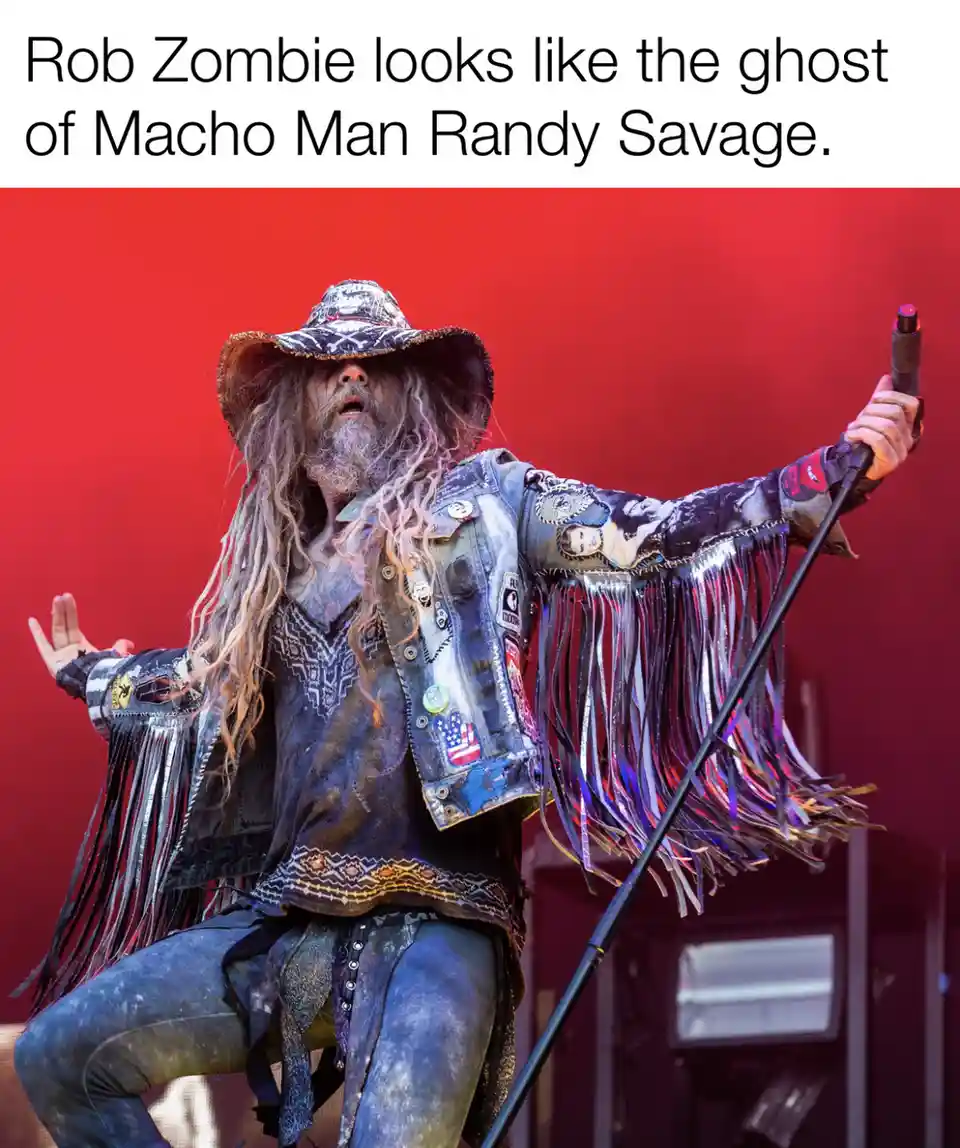 Macho Man meets Rob Zombie: a wild combination!