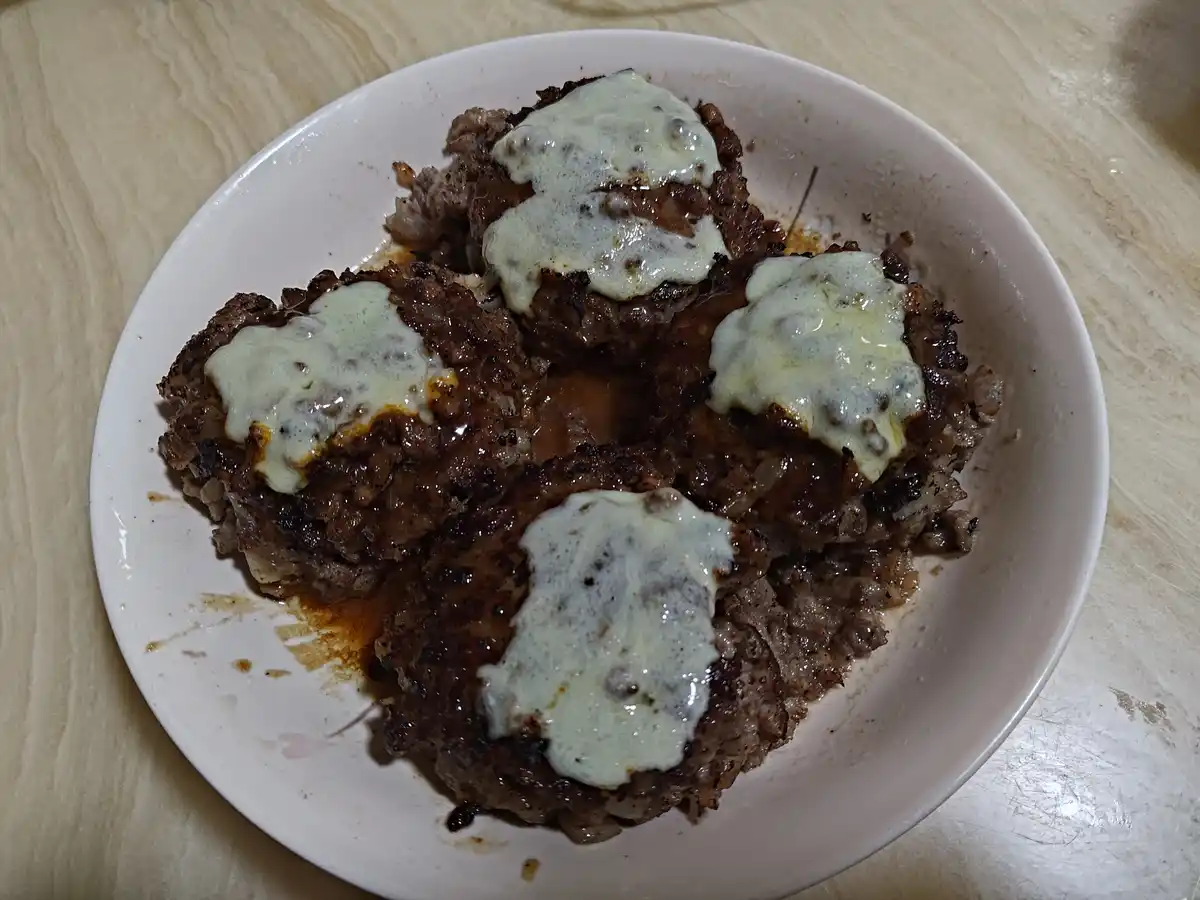 The deliciousness of hamburger steak
