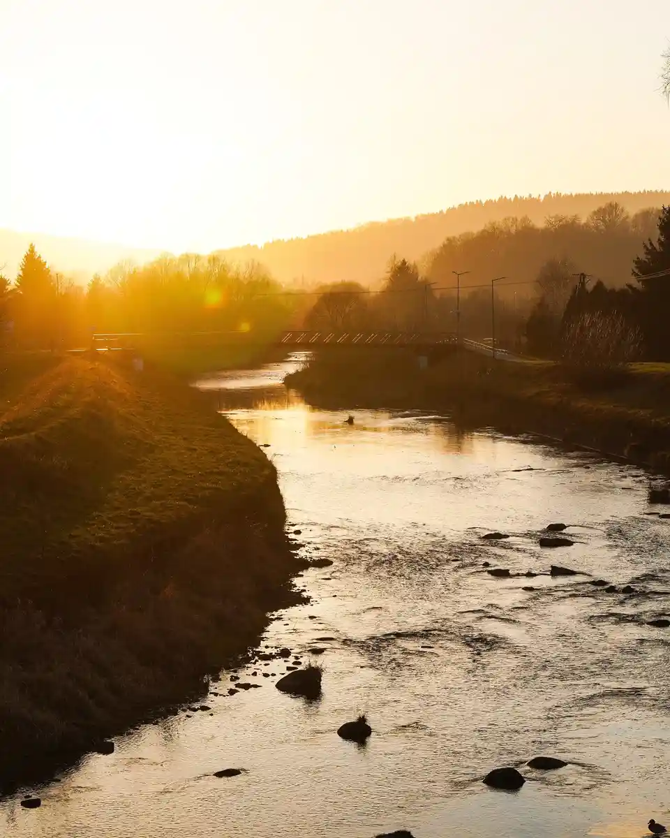 Golden Hour by the Local River