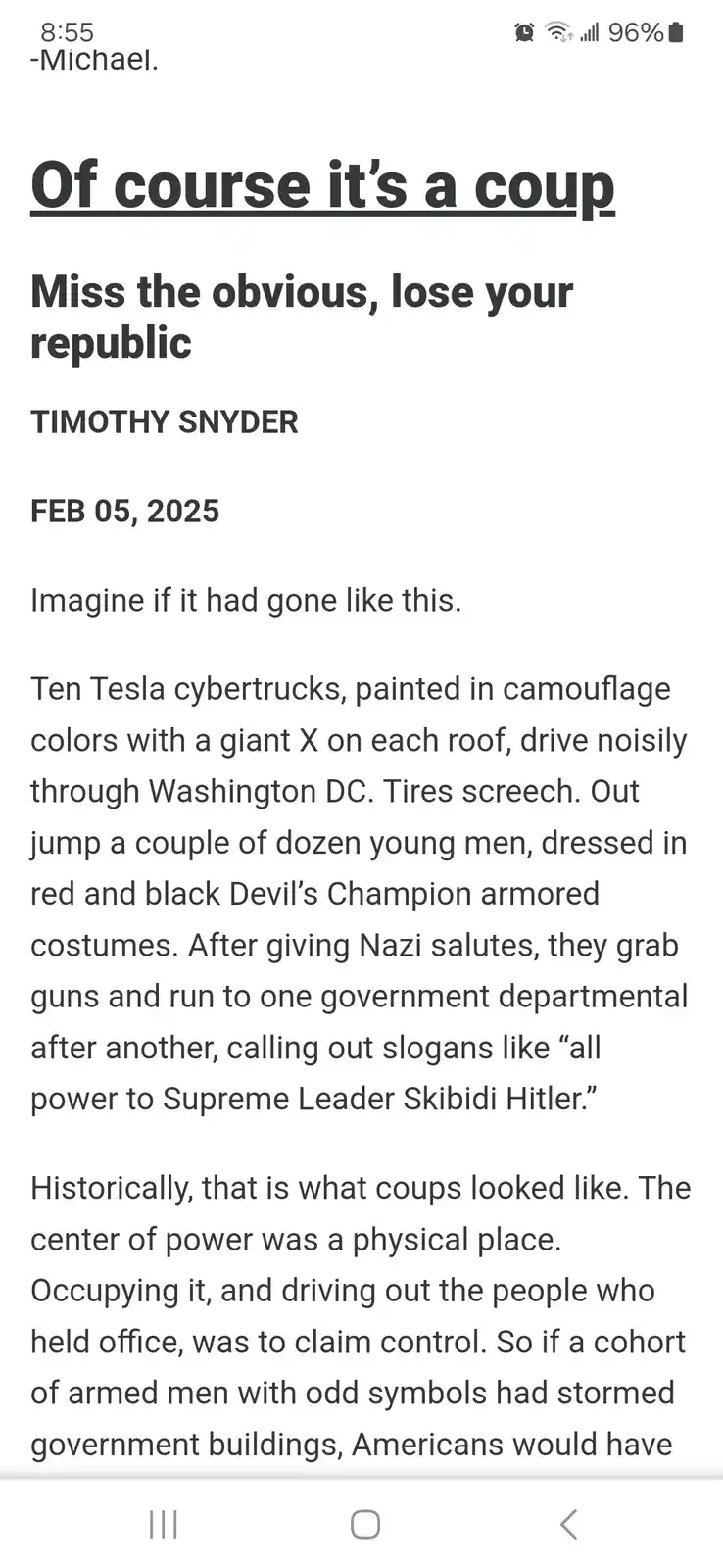 Witnessing the Dramatic Shift in the United States