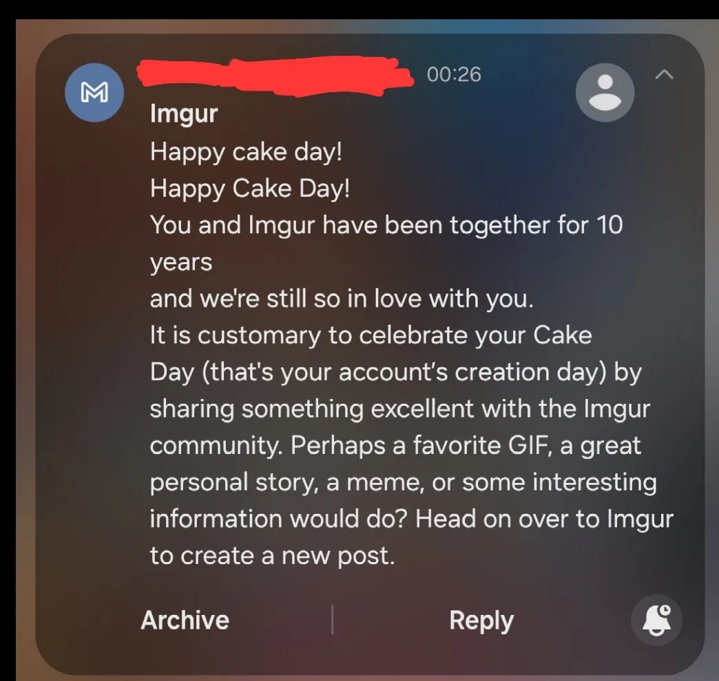 Celebrating New Year's Cake Day with a sweet treat!