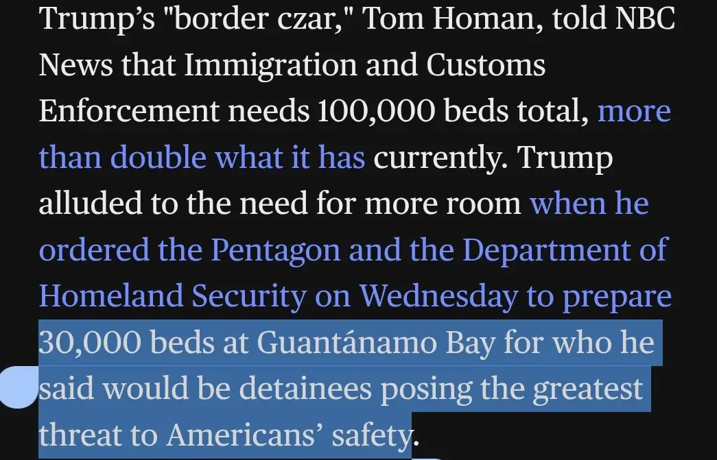 30,000 Beds Ready for Guantanamo Bay: A Closer Look