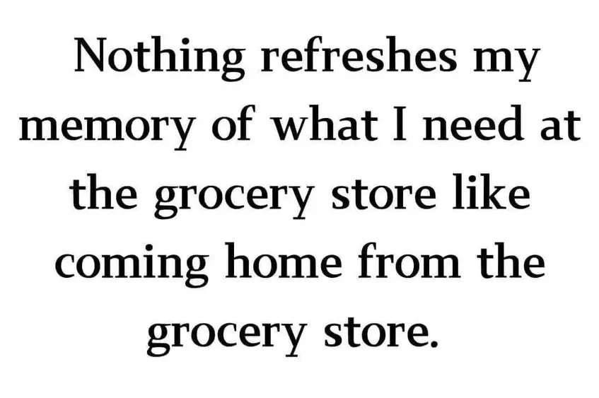 The image is a plain white background with black serif text centered in four lines. The text reads: 'Nothing refreshes my…