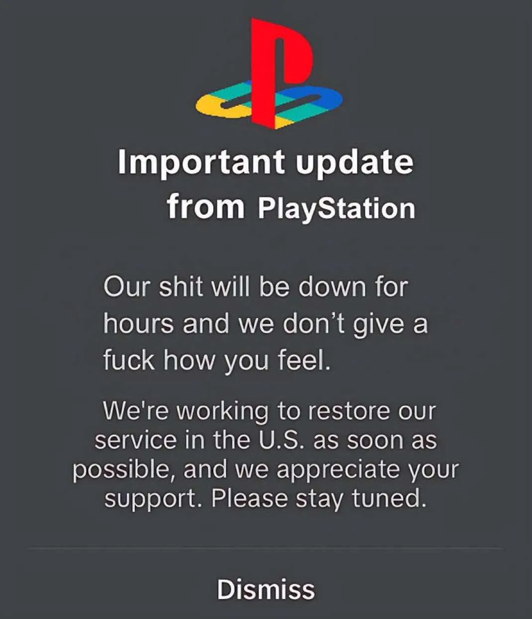 PlayStation's Response to the Recent Chaos
