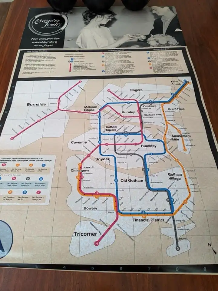 Navigating Gotham: The City Transit Map