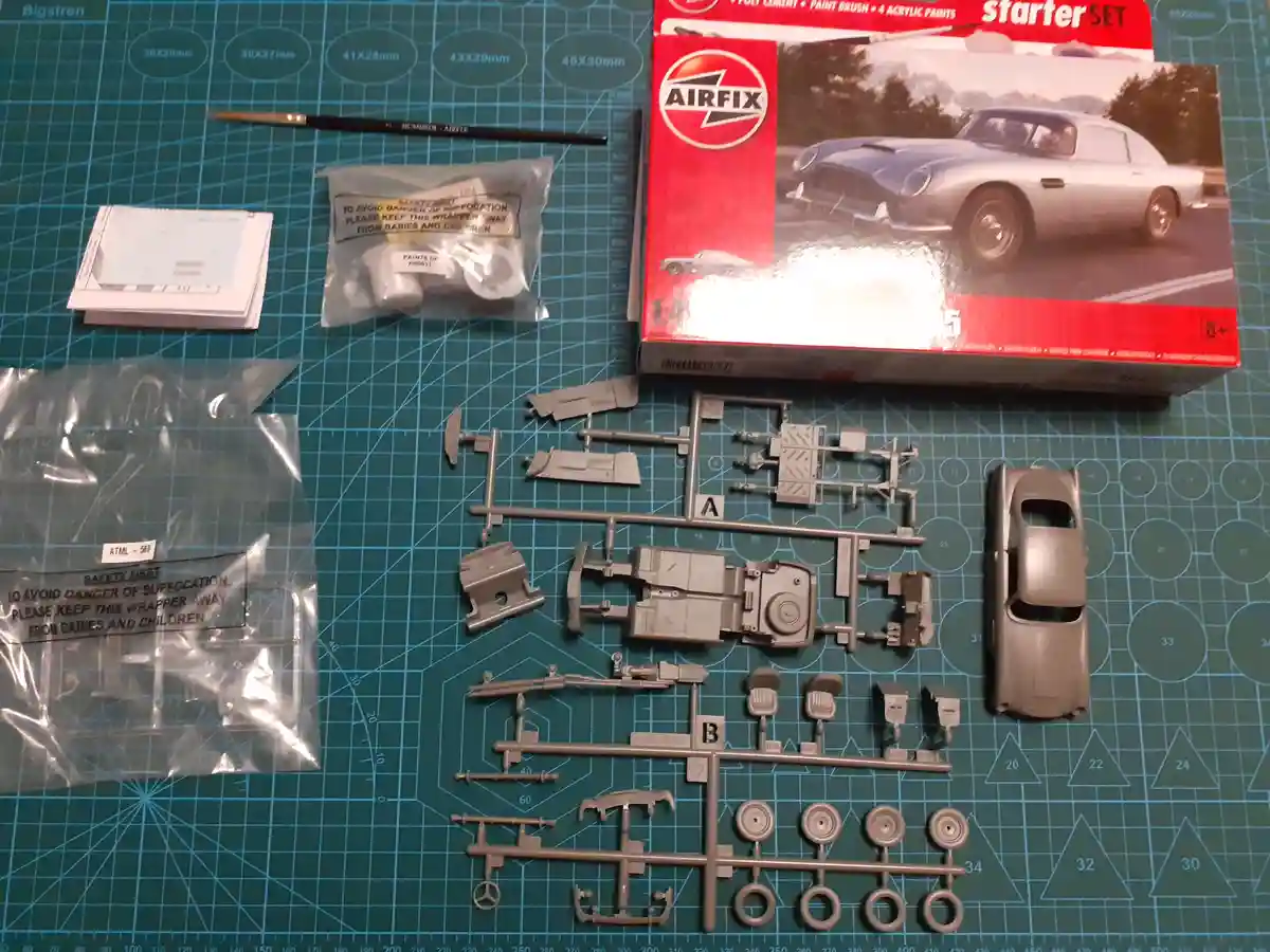 Progress on My Aston Martin DB5 Airfix Model Kit