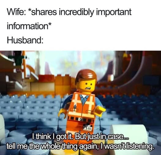 A still from 'The Lego Movie' shows a male Lego minifigure with a worried expression, standing in a stadium-like setting…