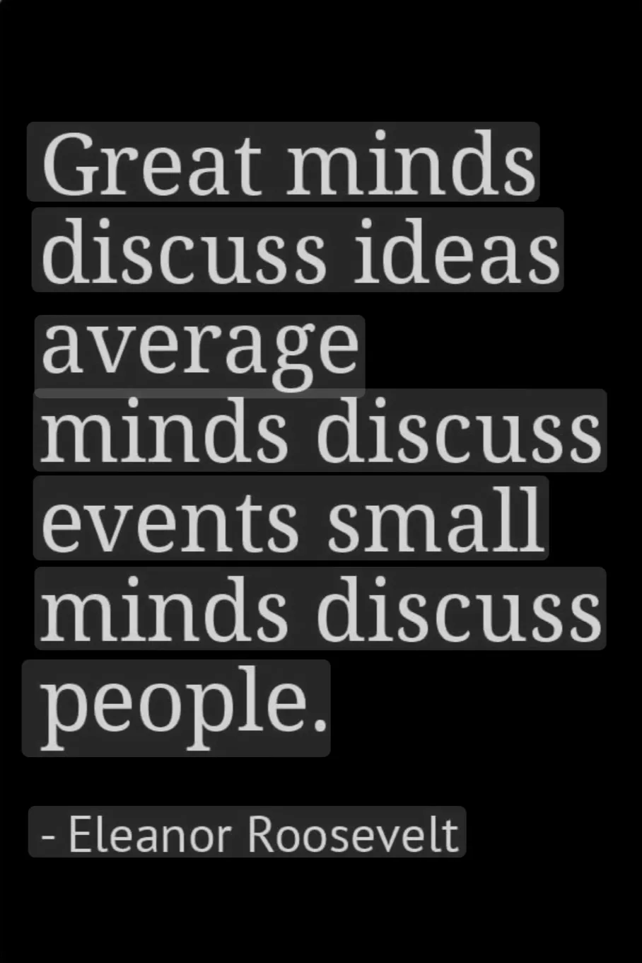 What Do You Admire Most About Eleanor Roosevelt?