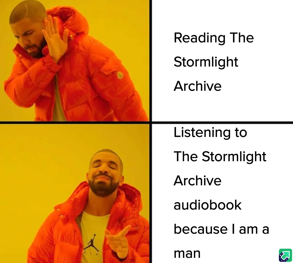 The image shows Drake in two contrasting poses: top panel, he covers his ears with a frustrated expression; bottom panel, he…