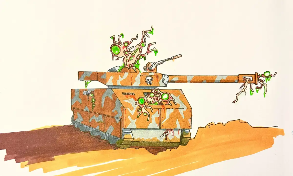 Stargone: An Abandoned Tank's Tale in the Desert