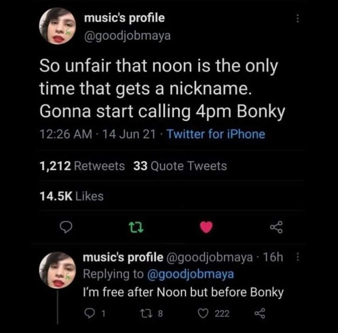 Please Stop Calling Me at Bonky!