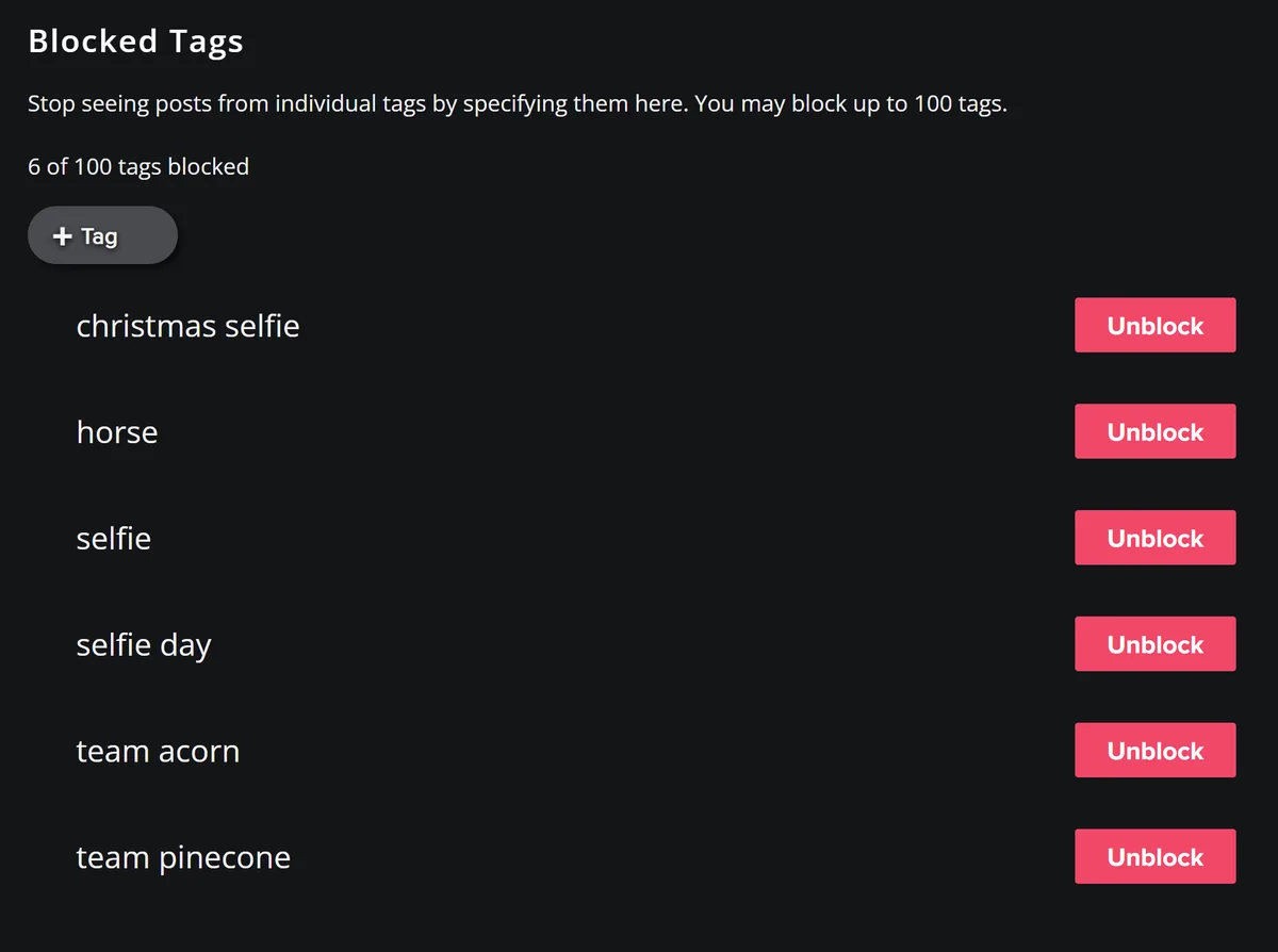 Don't forget to tag your selfies!