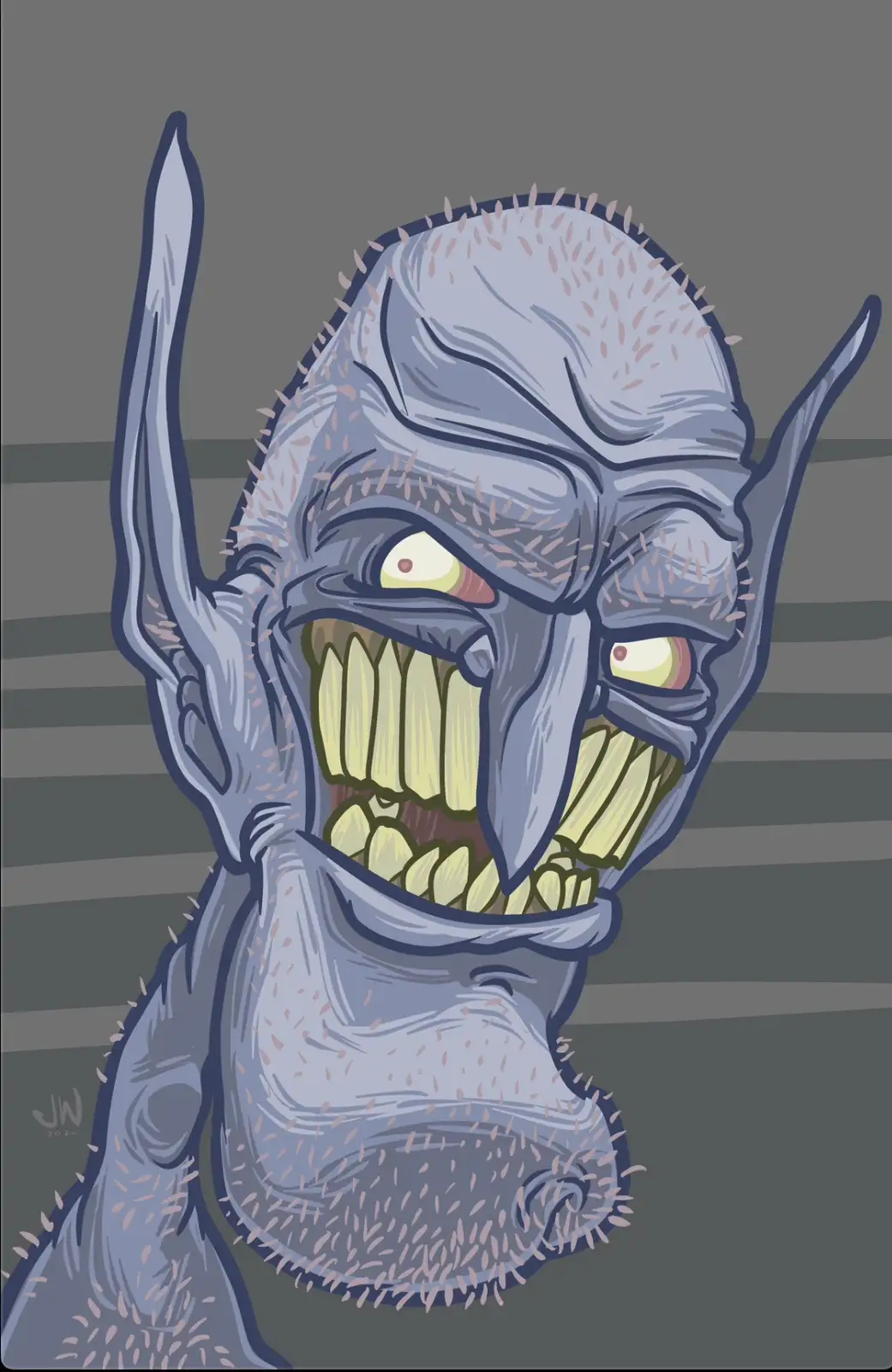 Meet My Blue Character: A Digital Creation by Me