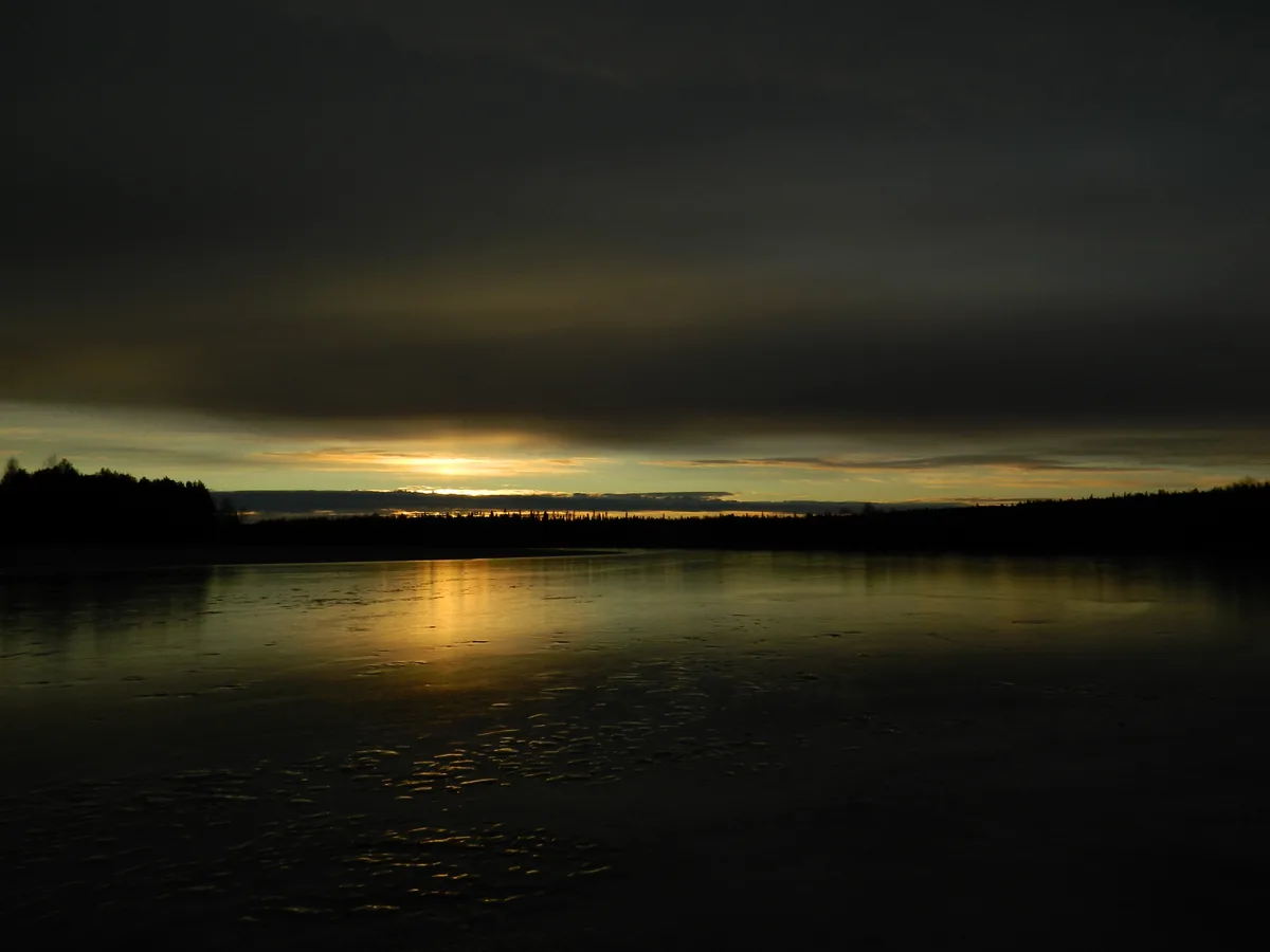 Witness the Sun Setting in Lapland at 2:20 PM