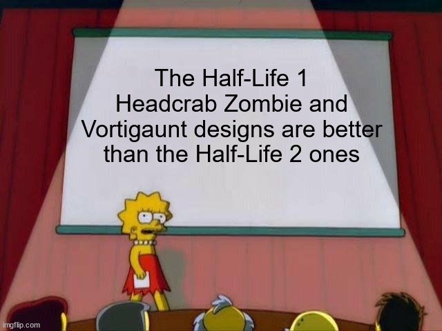 Lisa Simpson stands at a podium in front of a projector screen in a classroom, looking annoyed while holding a piece of…
