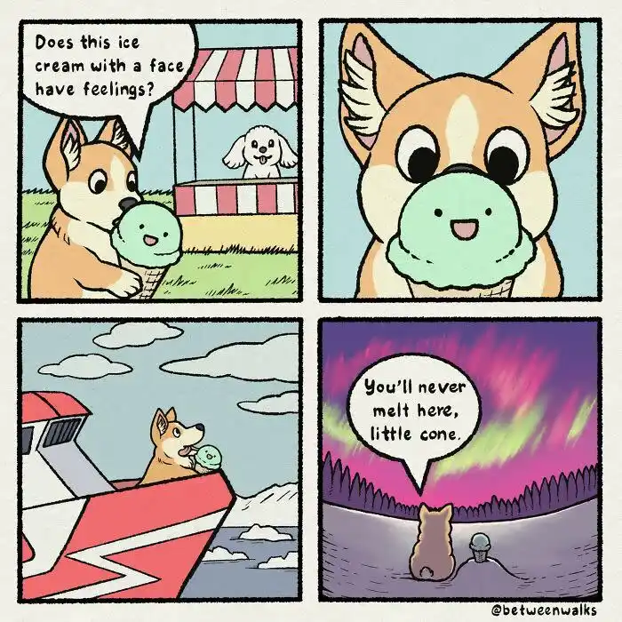 Comics that capture the moments between walks